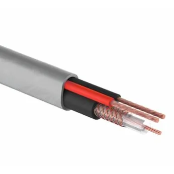 Кабель для видеонаблюдения (КВК) КВК-В-2 + 2х0,75мм², медь, бухта 200м., белый REXANT