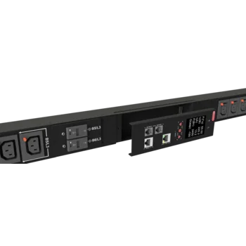 Блок розеток интеллектуальный iPDU-6014: ZeroUnit, 230V, 32А, in IEC60309 P+N+E, out (24) C13 с фиксацией e-lock