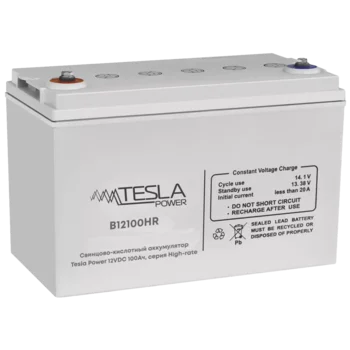 Свинцово-кислотный аккумулятор Tesla Power 12VDC 100Ач, серия High-rate