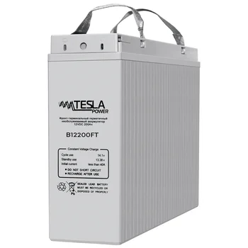 Фронт-терминальный герметичный необслуживаемый аккумулятор Tesla Power 12VDC 200Ач