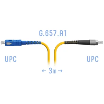 Патчкорд оптический B-Optix FC/UPC-SC/UPC SM G.657.A1 3 метра