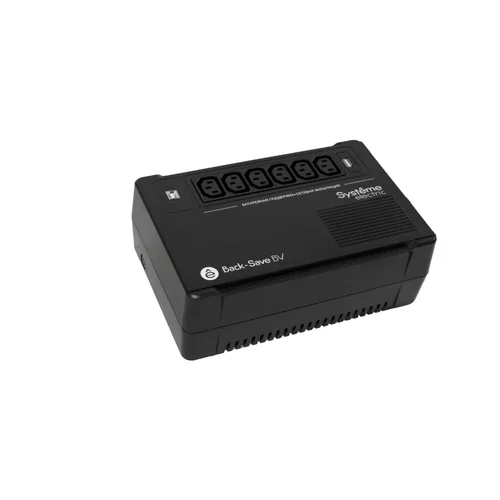 ИБП Back-Save BV Systeme Electric 800 ВА, автоматическая регулировка напряжения, 6 розеток С13, 230 В, 1 USB Type-A
