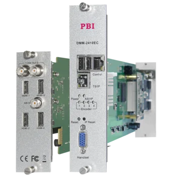 Модуль 4х канального H.264 HD/SD кодера/транскодера PBI DMM-2410EC-H для цифровой ГС PBI DMM-1000