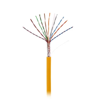 Кабель NETLAN U/UTP 10 пар, Кат.5 (Класс D), 100МГц, одножильный, BC (чистая медь), внутренний, LSZH нг(B)-HF, оранжевый, 305м