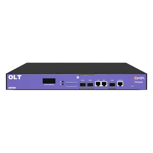OLT C-DATA FD1602S-B1 с 2 портами GPON (SFP), 2 GE порта, 1 SFP+ порт, 1 БП АC