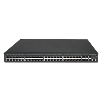 Управляемый PoE коммутатор уровня 3 BDCOM S2900-48P6X-370, 48x 10/100/1000Base-T PoE 802.3af/at до 370W, 6x 1/10GE SFP+, ~220V AC