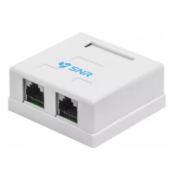Розетка накладная 2хRJ45 (SNR-SMB-2109A)