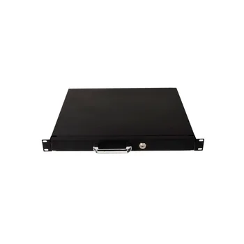 Выдвижной ящик для документов глубиной 355мм, высота 1U, цвет-черный (SNR-CASE-355-1U-B)