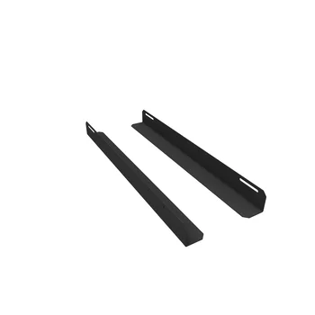 Комплект уголков опорных для шкафа глубиной 900мм (глубина уголка 650мм), распределённая нагрузка 20кг, цвет-чёрный (SNR-CORNER-09065-20B)