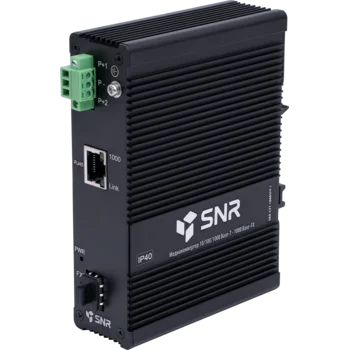Медиаконвертер 10/100/1000-Base-T / 1000Base-FX с SFP-портом в индустриальном исполнении