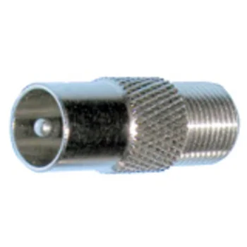 Переходник ТV-папа/F-мама для стыковки ТВ-кабеля с ТВ розеткой или телевизором (100шт)