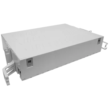 Кросс оптический 19" (ШКОС) на 48 портов SC, пластиковый выдвижной, 2U
