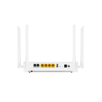 Абонентский терминал ONU XGSPON, 3 порта 10/100/1000Base-T, 1 порт 10/100/1000/2500Base-T, 2 порта для телефонии, двухдиапазонный WiFi 6Ghz