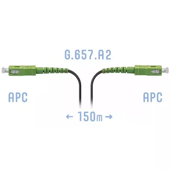 Патчкорд оптический FTTH SC/APC, кабель 604-04-01, 150 метров