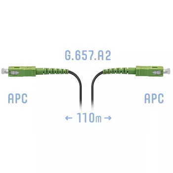 Патчкорд оптический FTTH SC/APC, кабель 604-05-01, 110 метров