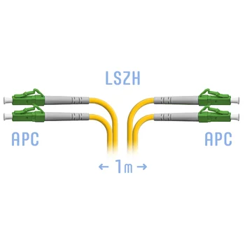 Патчкорд оптический LC/APC SM Duplex 1 метр