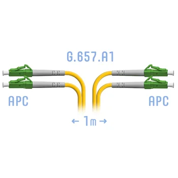 Патчкорд оптический LC/APC SM G.657.A1 Duplex 1 метр