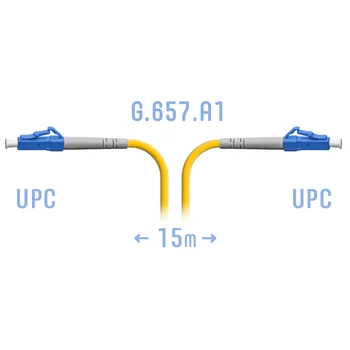 Патчкорд оптический LC/UPC SM G.657.A1 15 метров
