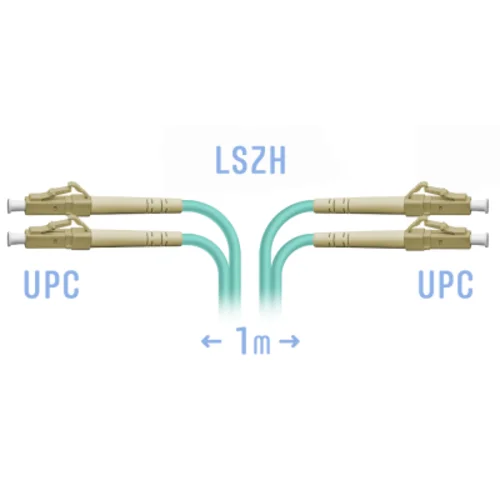 Патчкорд оптический LC/UPC MM Duplex 1метр