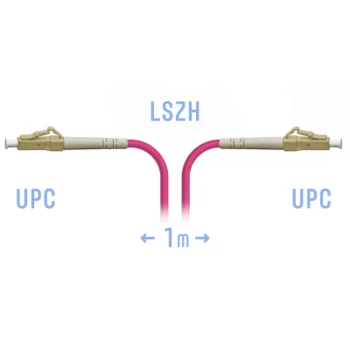 Патчкорд оптический LC/UPC-LC/UPC MM (OM4) 1 метр