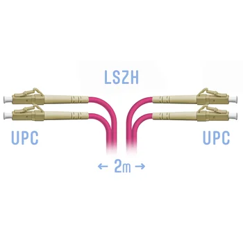 Патчкорд оптический LC/UPC-LC/UPC MM (OM4) Duplex 2 метра