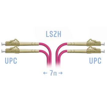 Патчкорд оптический LC/UPC-LC/UPC MM (OM4) Duplex 7 метров