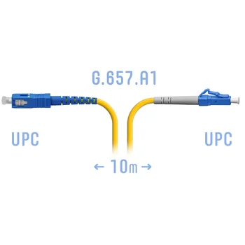 Патчкорд оптический LC/UPC-SC/UPC SM G.657.A1 10 метров