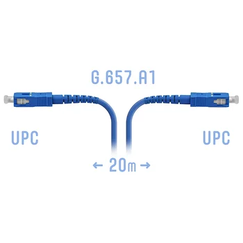 Патчкорд оптический армированный SC/UPC 20метров