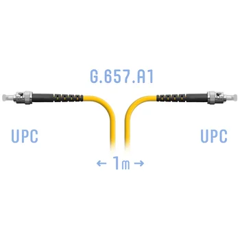Патчкорд оптический ST/UPC SM G.657.A1 1 метр