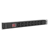 Блок розеток серии SNR-PDU базовый на 8xC13, без шнура питания с вилкой C14, 10A