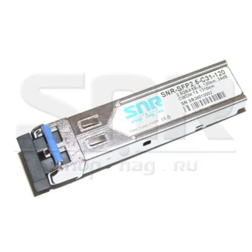 Модуль SFP 2.5G CWDM оптический, дальность до 80км (28dB), 1410нм