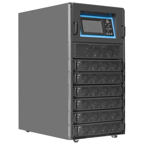 Шасси модульного источника бесперебойного питания 90 кВА/90 кВт серии СМ, 6 слотов для силовых модулей 15 кВА/15 кВт (SNR-UPS-ONRT-090-15CMX33)