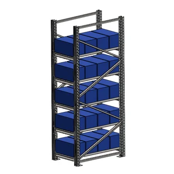 Аккумуляторный стеллаж 5 полок, 2498х686х1135мм (SNR-UPS-RACK-257012-5)