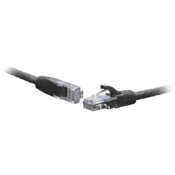 Коммутационный шнур U/UTP 4-х парный cat.5e 0.3м LSZH standart чёрный